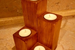 Деревянные подсвечники